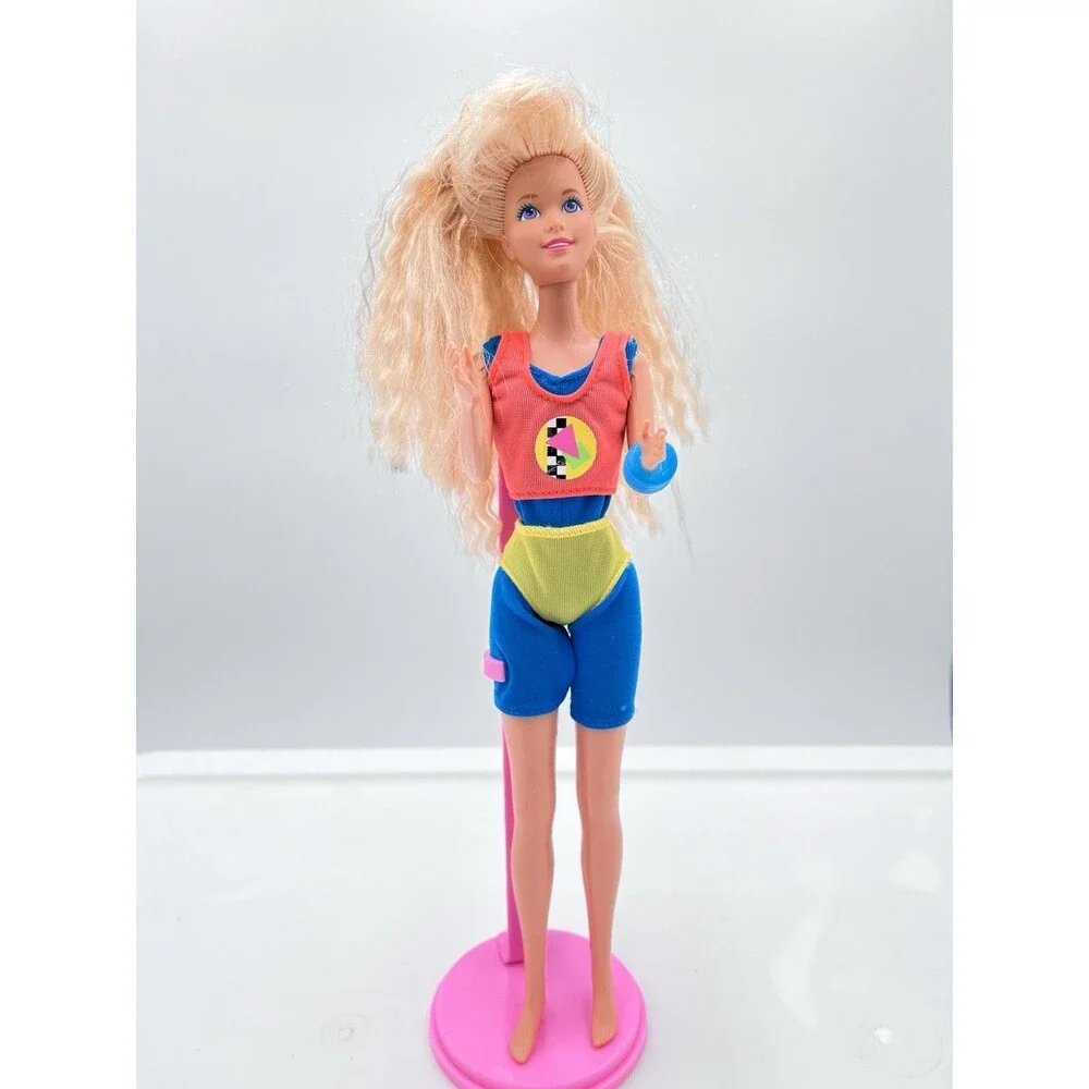 Vtg 1988 Mattel Barbie Doll Teen Looks Workout Jazzie In Original Outfit #3633